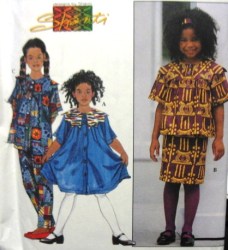 7014 SHANTI  KIDS BUTTON TOP,PANTS,DRESS,SKIRT PATTERN 3-6